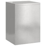 vidaXL Supports pour plantes 2 Pièces Argent 24 x 24 x 35 cm