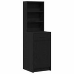 vidaXL Table de Toilette avec tiroir 2 Pièces Noir 78.5 x 41 x 135 cm