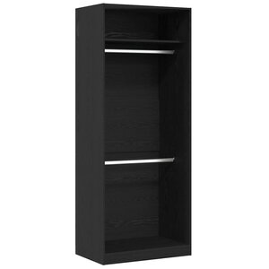 vidaXL Armoire Chêne noir 80 x 50 x 200 cm Bois d'ingénierie
