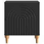 vidaXL Cabinet de chevet 2 Pièces Noir 43 x 34 5 x 50 cm