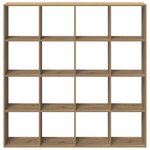 vidaXL Bibliothèque chêne artisanal 102x29x143 cm bois d'ingénierie