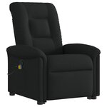 vidaXL Fauteuil de massage inclinable Noir Tissu