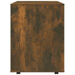vidaXL Armoire roulante Chêne fumé 60x53x72 cm Bois d'ingénierie