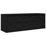 Vidaxl meubles tv 2 pièces noir bois massif de pin