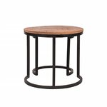 LABEL51 Ensemble de 2 tables basses Duo Bois/Noir