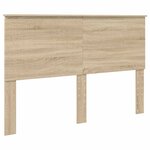 vidaXL Cadre de lit Chêne Sonoma 150 x 200 cm Bois Ingénierie