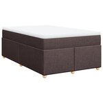 vidaXL Sommier à lattes de lit avec matelas Marron foncé 120x200 cm