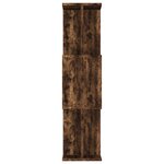vidaXL Bibliothèque/Cloison Chêne fumé 80x24x96 cm Bois d'ingénierie