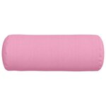 vidaXL Coussins d'accent 2 Pièces Rose Ø 25 x 70 cm tissu