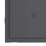 Vidaxl chaises de jardin 2 pièces avec coussins anthracite bois de teck