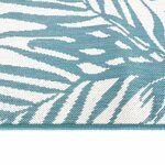 vidaXL Tapis d'extérieur aqua et blanc 80x150 cm design réversible