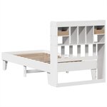vidaXL Cadre de lit sans matelas blanc 75x190 cm bois de pin massif