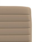 vidaXL Chaises à manger lot de 2 cappuccino similicuir
