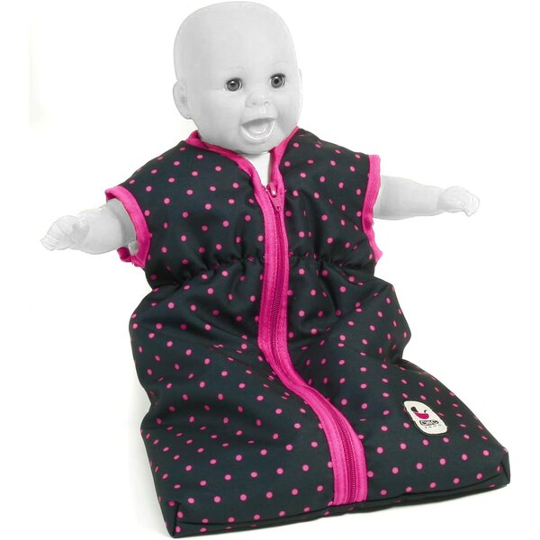 Bayer Chic 2000 792-12 - Sac de couchage pour poupées. Marine et rose à pois