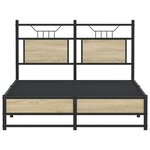 vidaXL Cadre de lit sans matelas chêne sonoma 120x200 cm