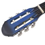 vidaXL Guitare classique pour débutants Bleu 4/4 39" Tilleul