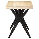 vidaXL Table de salle à manger 120x60x76 cm Bois solide de manguier