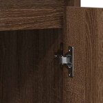 vidaXL Buffet chêne marron 85x34x76 cm bois d'ingénierie