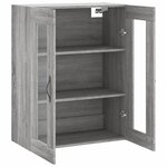 vidaXL Armoire murale sonoma gris 69 5x34x90 cm bois d'ingénierie