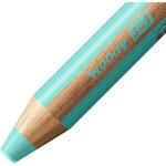 Crayon multi-talents woody 3en1  rond  bleu pastel STABILO