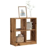 vidaXL Bibliothèque vieux bois 68 5x32x75 cm bois d'ingénierie
