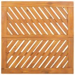 vidaXL Ensemble de salle à manger de jardin en 3 pièces en bois massif d'acacia