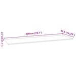 vidaXL Plan de travail de cuisine bois de chêne massif rectangulaire