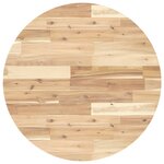 vidaXL Dessus de table rond Ø70x2 cm bois massif d'acacia