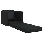 vidaXL Canapé-Lit Noir 74 x 77 x 81 cm Simili cuir