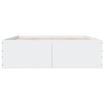 vidaXL Cadre de lit blanc 160x200 cm bois d'ingénierie