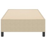 vidaXL Cadre de lit plateforme Vert gris 90 x 190 cm tissu