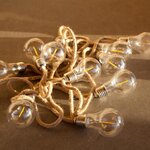 Guirlande lumineuse fantasy cord beige corde 7.5m 10 ampoules