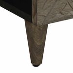 vidaXL Table de chevet gris clair 40x33x46 cm bois de manguier solide