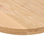 vidaXL Dessus de table 120x60x4 cm bois de chêne massif ovale