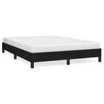 vidaXL Cadre de lit sans matelas noir 140x190 cm tissu