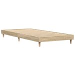 vidaXL Cadre de lit sans matelas chêne sonoma 100x200 cm