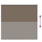 vidaXL Store enrouleur occultant café 165x150cm largeur du tissu