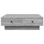 vidaXL Table basse Sonoma gris 90x90x28 cm Bois d'ingénierie