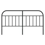 vidaXL Tête de lit métal noir 180 cm