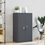 vidaXL Armoire de rangement Anthracite 60 x 40 x 105 cm Acier