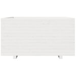 vidaXL Jardinière blanc 90x90x49 5 cm bois de pin massif