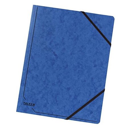 Chemise à élastique format A4 Carton 355g Colorspan Bleu FALKEN