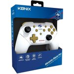 Manette - KONIX - Blanc - Switch et PC - Sous Licence Officielle FFF