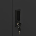 vidaXL Armoire de bureau et jardinière Anthracite 90x40x125 cm Acier