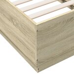 vidaXL Cadre de lit sans matelas chêne sonoma 75x190 cm