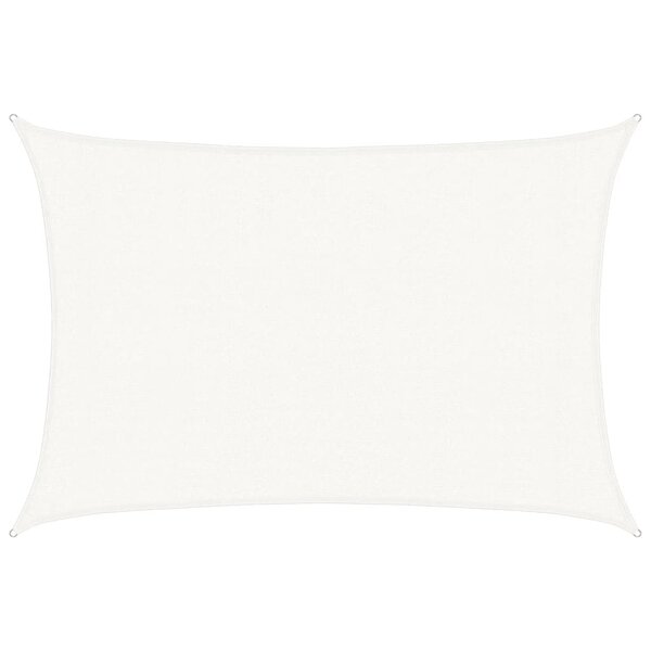 vidaXL Voile d'ombrage 160 g/m² Blanc 3x4 m PEHD