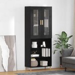vidaXL Haut Armoire Chêne noir 69 5 x 34 x 180 cm