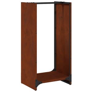 VidaXL Étagère à bois 40x30x80 cm acier résistant aux intempéries