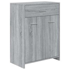 vidaXL Armoire de bain Sonoma gris 60x33x80 cm Bois d'ingénierie