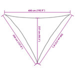 vidaXL Voile d'ombrage 160 g/m² Taupe 3 5x3 5x4 9 m PEHD